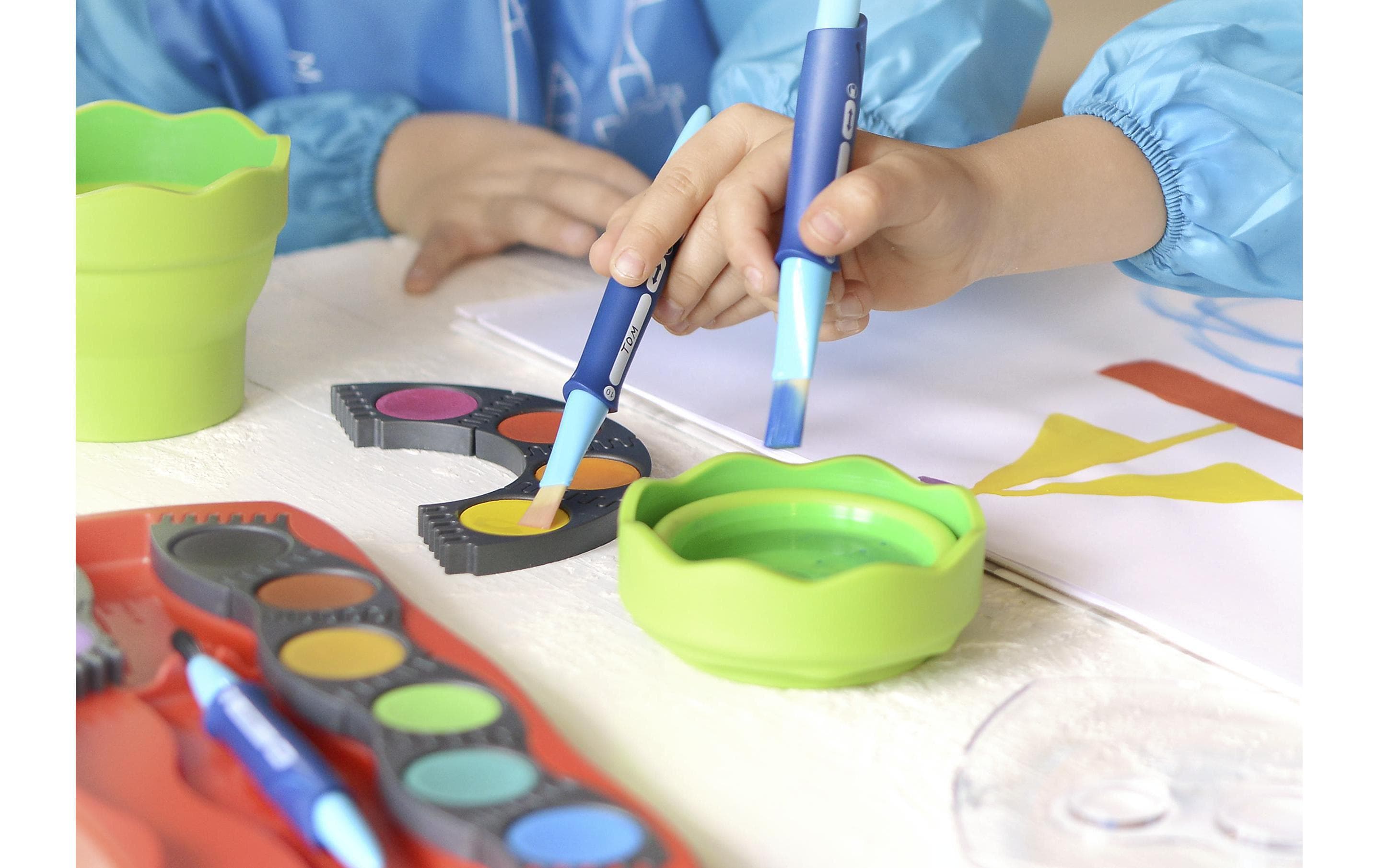 Malschürze für Kinder Ab 6 Jahren, BlauKinder-Malschürze mit langen Ärmeln, blau