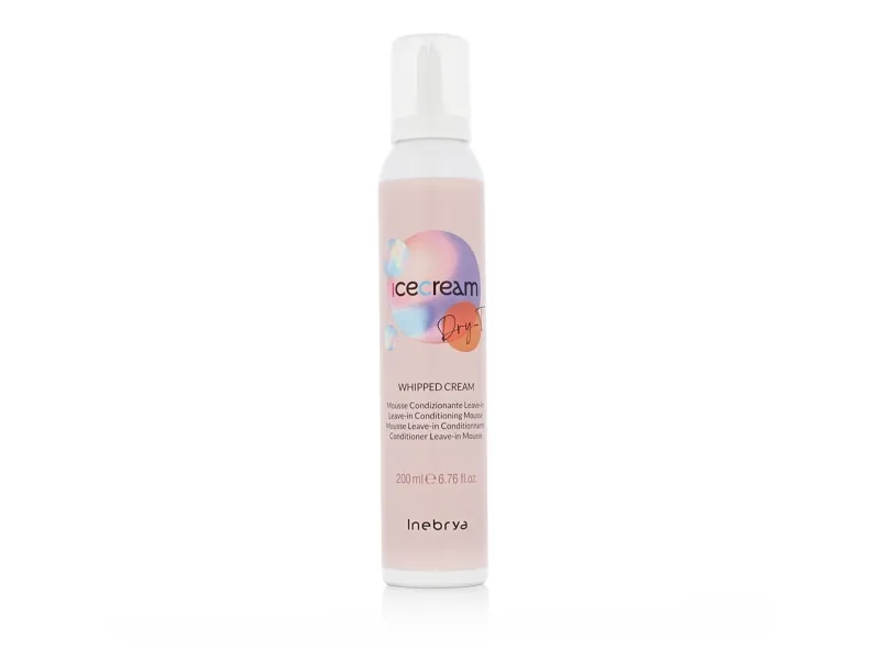 Inebrya Ice Cream Dry-T Whipped Cream Leave-in Conditioning Mousse 200 ml