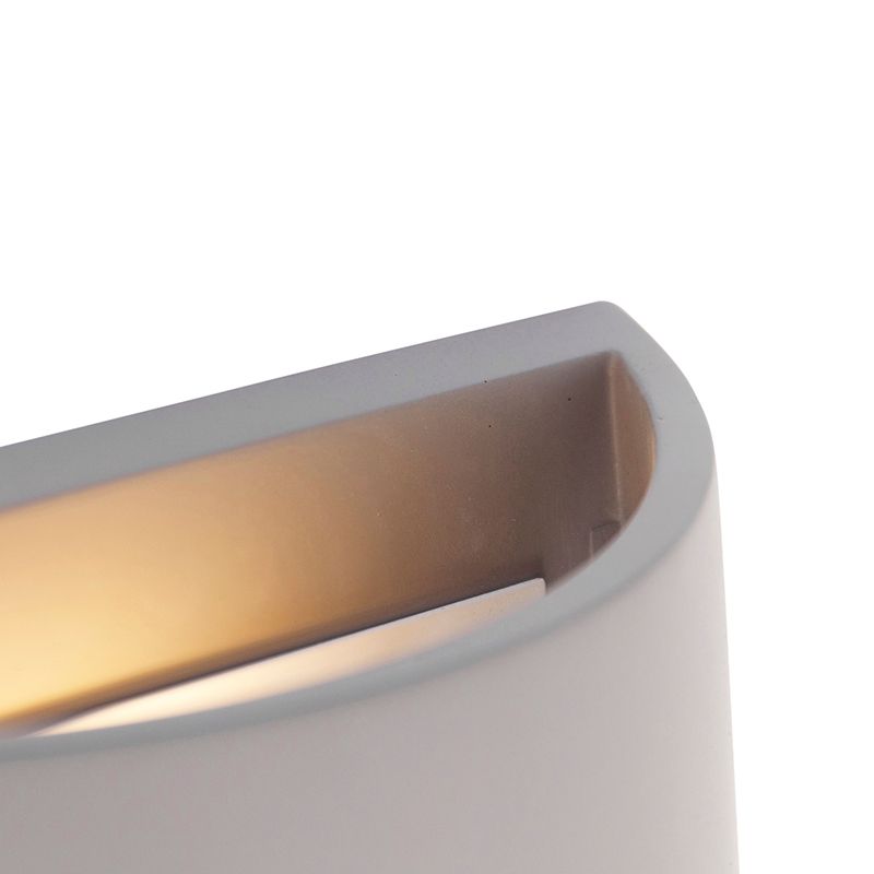 Industriële wandlamp grijs beton - Creil