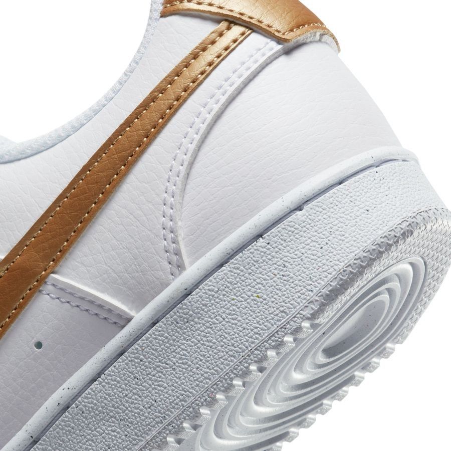 Nike Chaussures Court Vision Low Next Nature - Blanc/Doré Femme