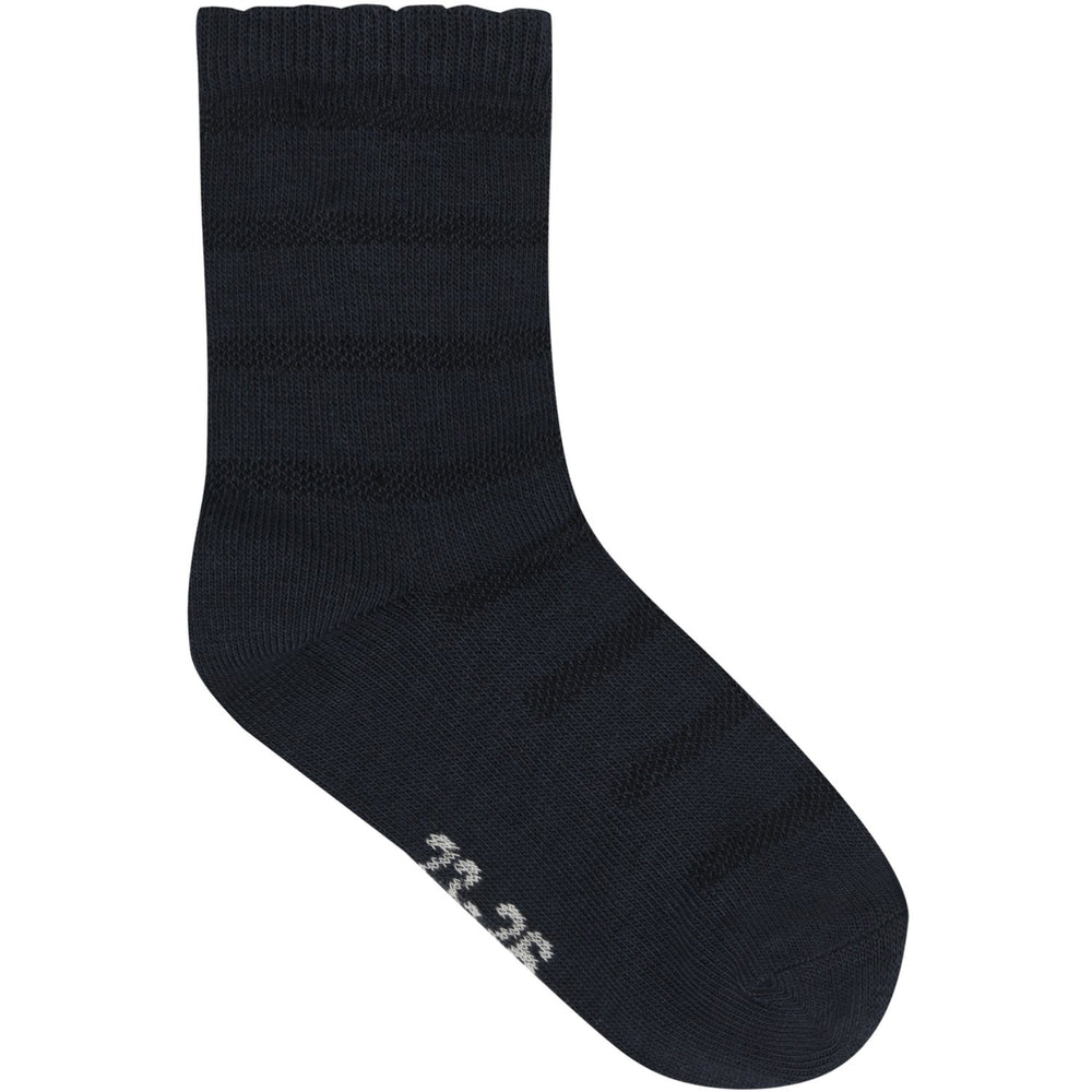 Køb Minymo Night Gray Strømper M/ Strik 5-Pack