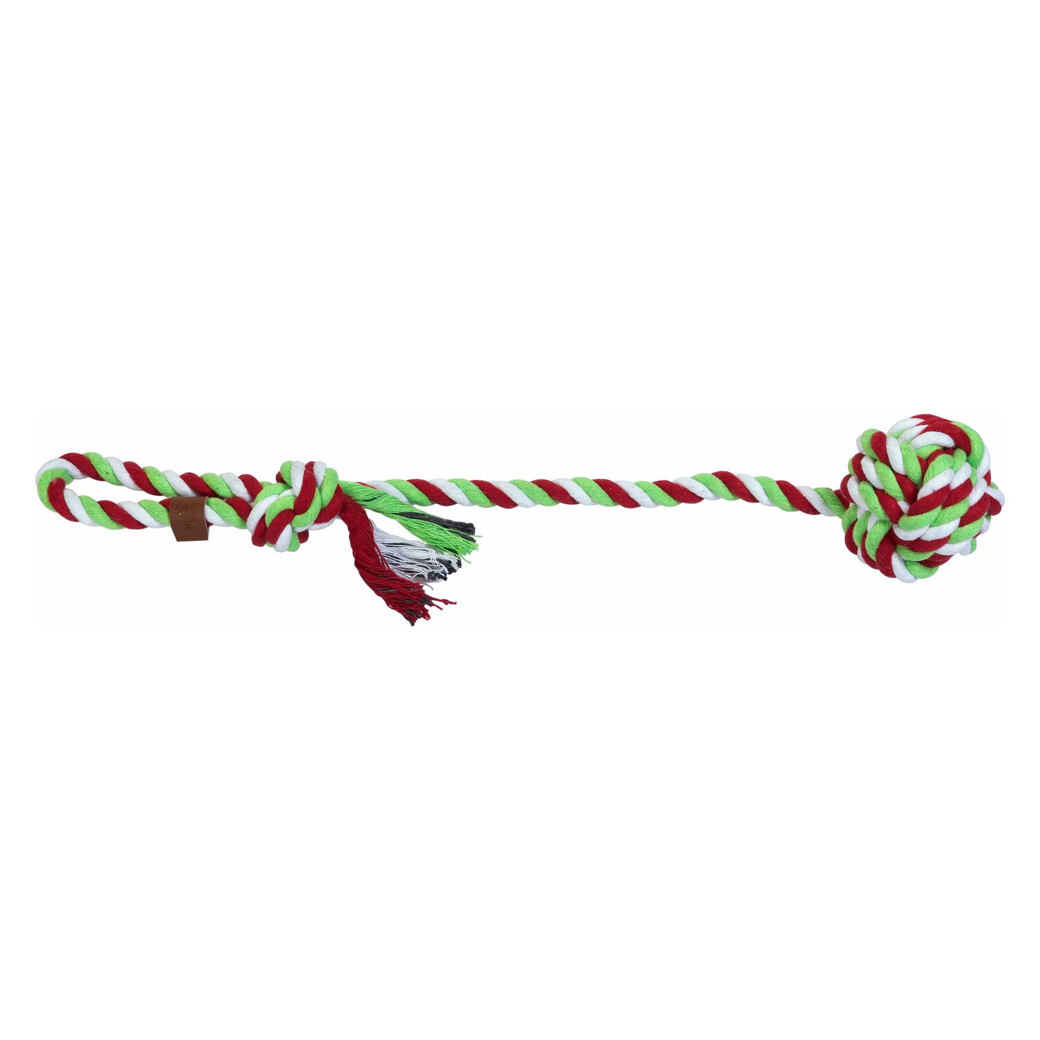 pawberry Baumwollball am Seil  - 43 cm