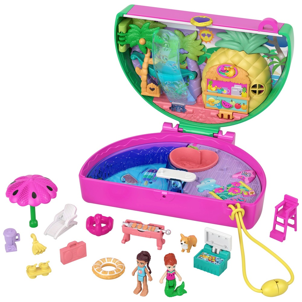 Polly Pocket Wassermelonen-Poolparty-Kompakt