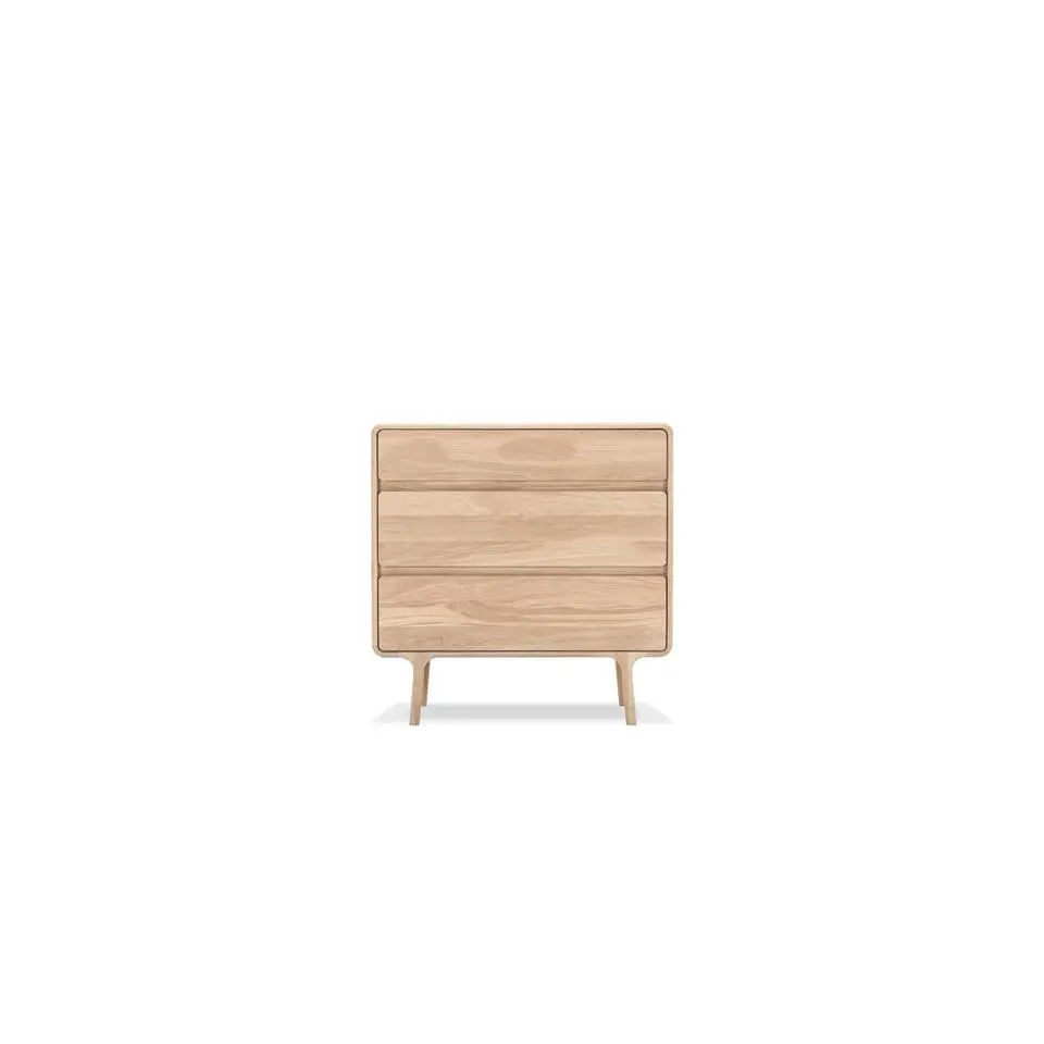 Gazzda Fawn Drawer Eikenhouten Ladekast - Whitewash