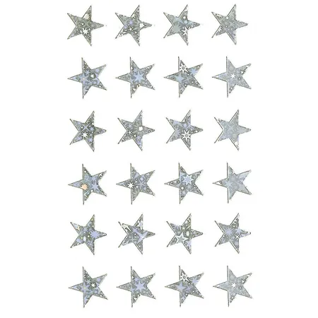 Avery Zweckform Z-Design 52256 Weihnachtssticker, Sterne, 1 Bogen/24 Sticker