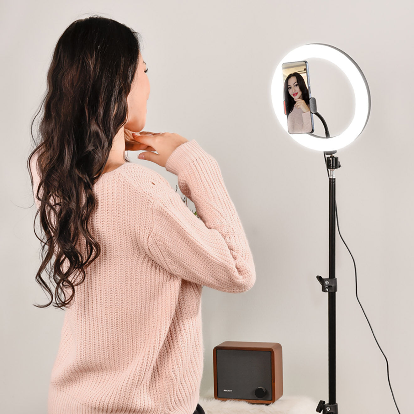 WI-LIGHT Selfie sur pied 10' rl10 noir
