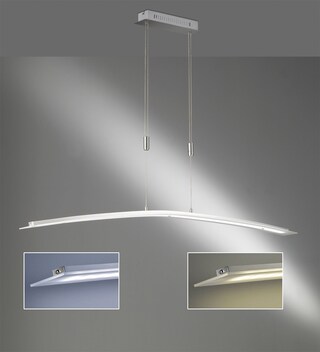 FISCHER & HONSEL CCT LED Pendellampe METIS 135 cm nickelfarbig