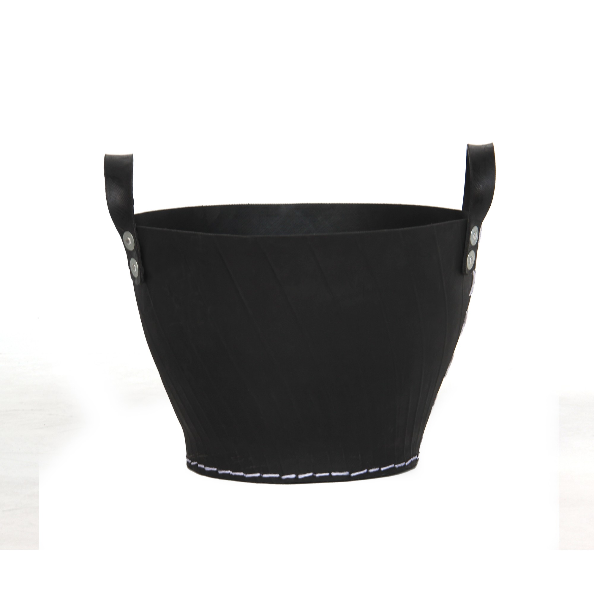 Korb aus Autoreifen S, schwarz, Ø 35 cm, H 25 cm von fischer's lagerhaus