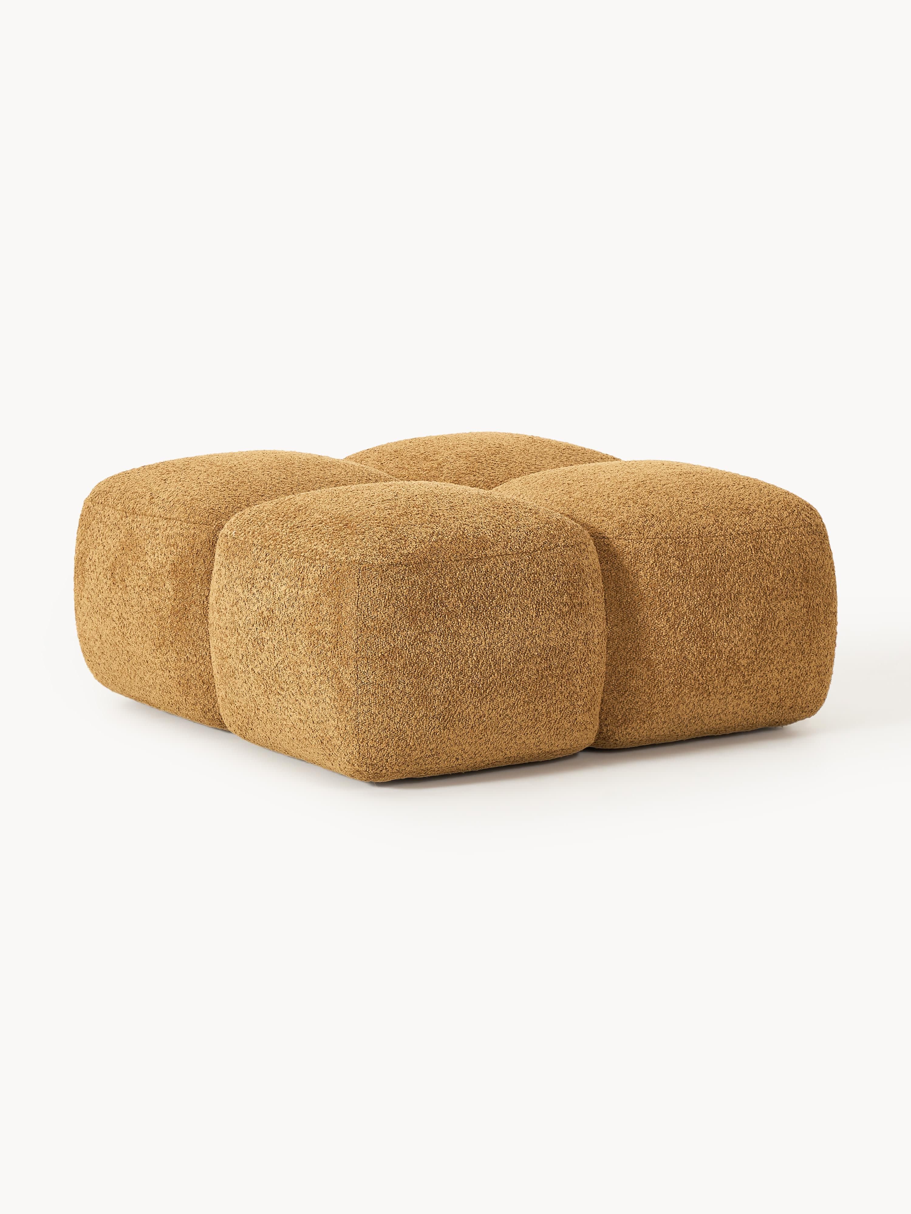 Voetenbank Tayla van teddy-bouclé