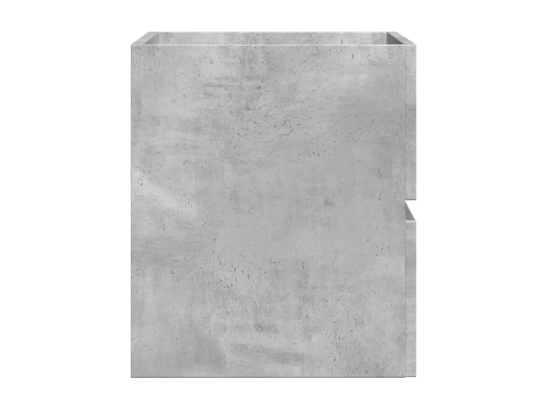 Armoire de salle de bain gris béton bois d'ingénierie