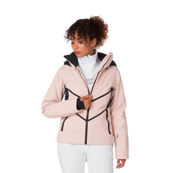Veste de ski ROSSIGNOL W REACT MERINO JKT POWDER PINK