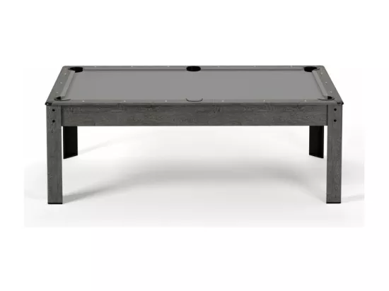 Billard Américain convertible table 8places KITBILL 7Ft - 226,5 x 126,5 x 80 cm Plateau dînatoire et accessoires inclus - Gris
