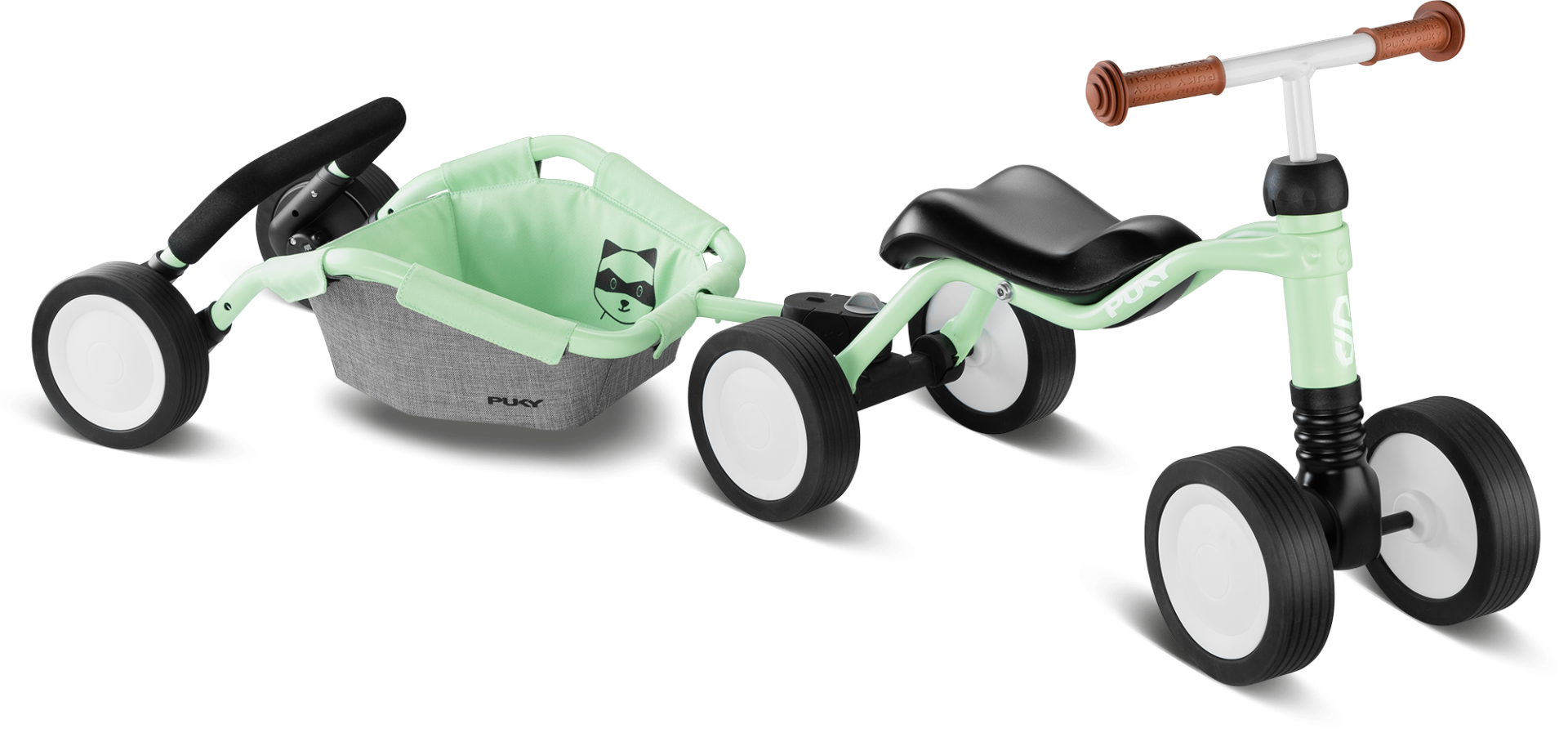 Puky Wutsch Traily Bundle løbecykel pastelgrøn