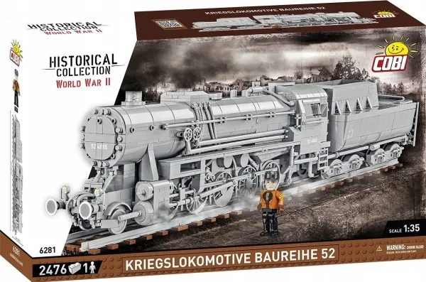 COBI Kriegslokomotive Baureihe 52, Byggesten, 10 År, 2476 stk