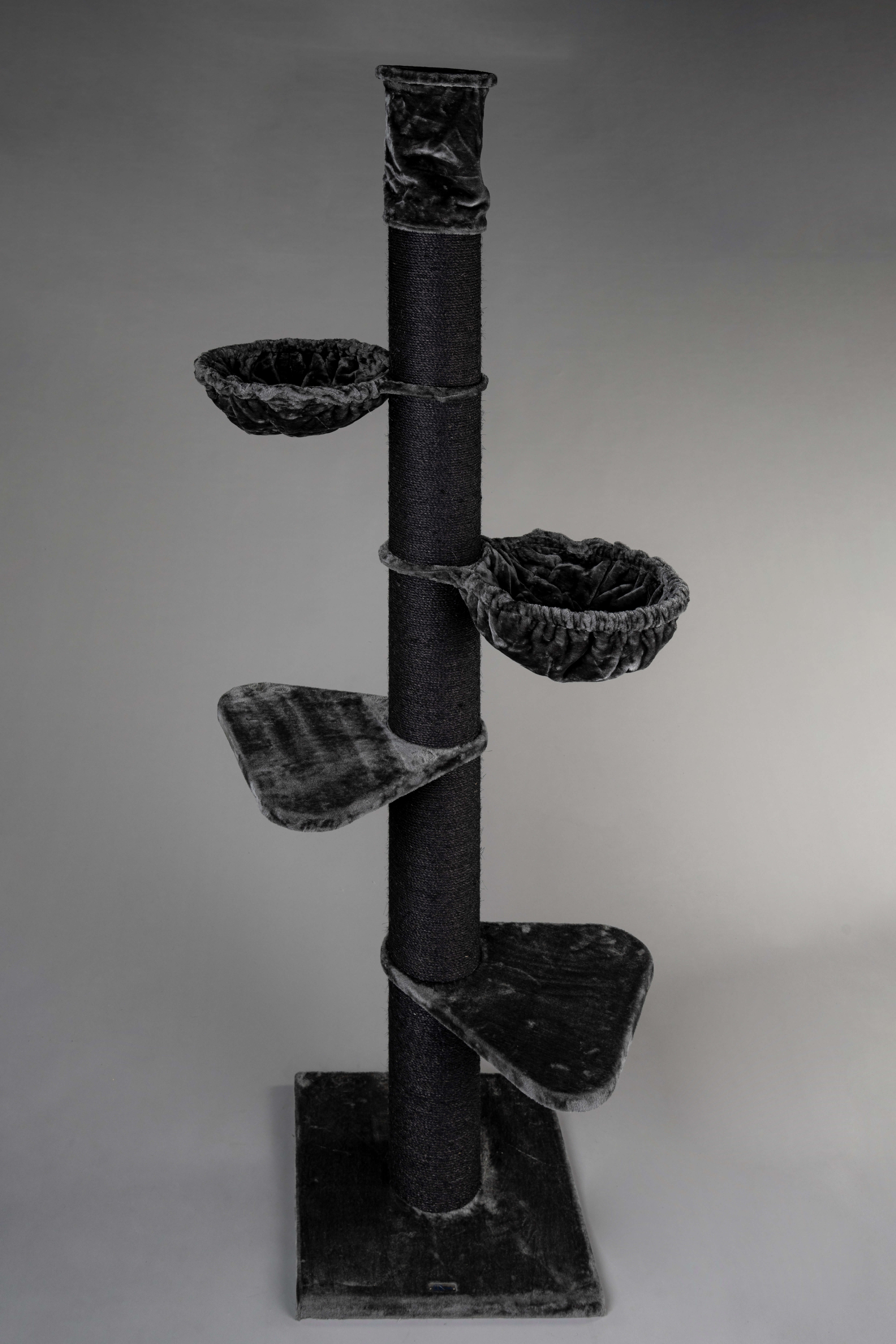 Arranhador para gatos Maine Coon Tower, Blackline Cinza Escuro