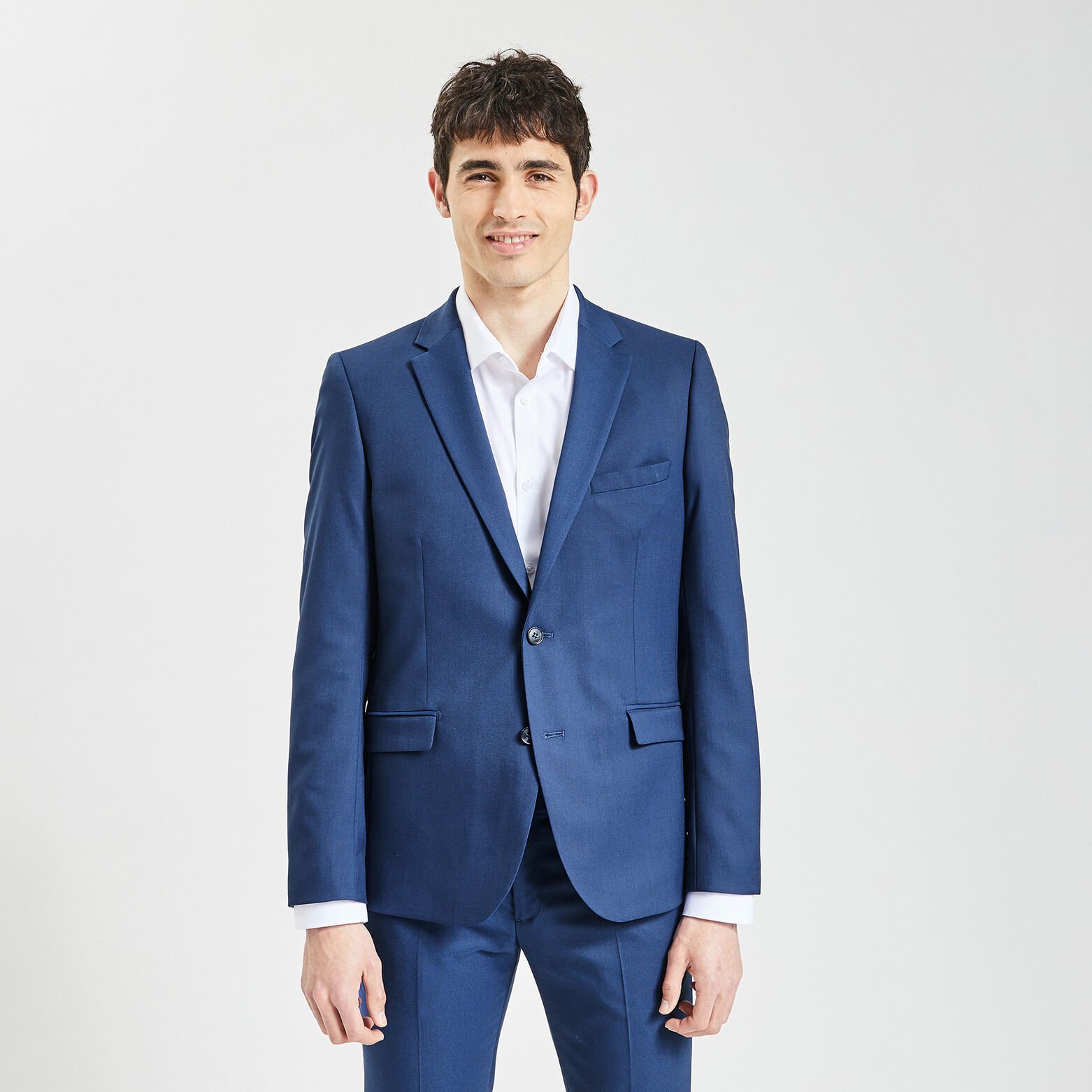 Veste de costume slim Bleu moyen