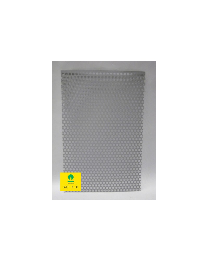 Plaque metalliques porfores