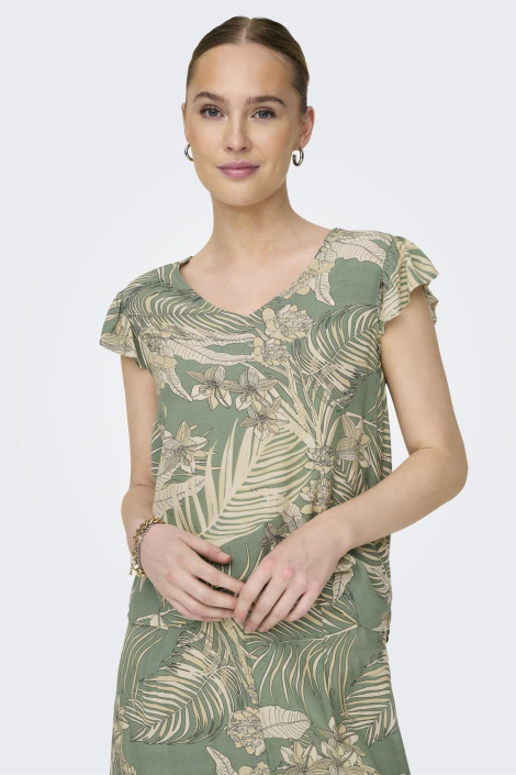 Only groene dames t-shirt