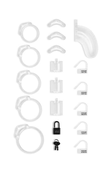 Lockdown Chastity Cage Clear Medium Kyskhetsbur