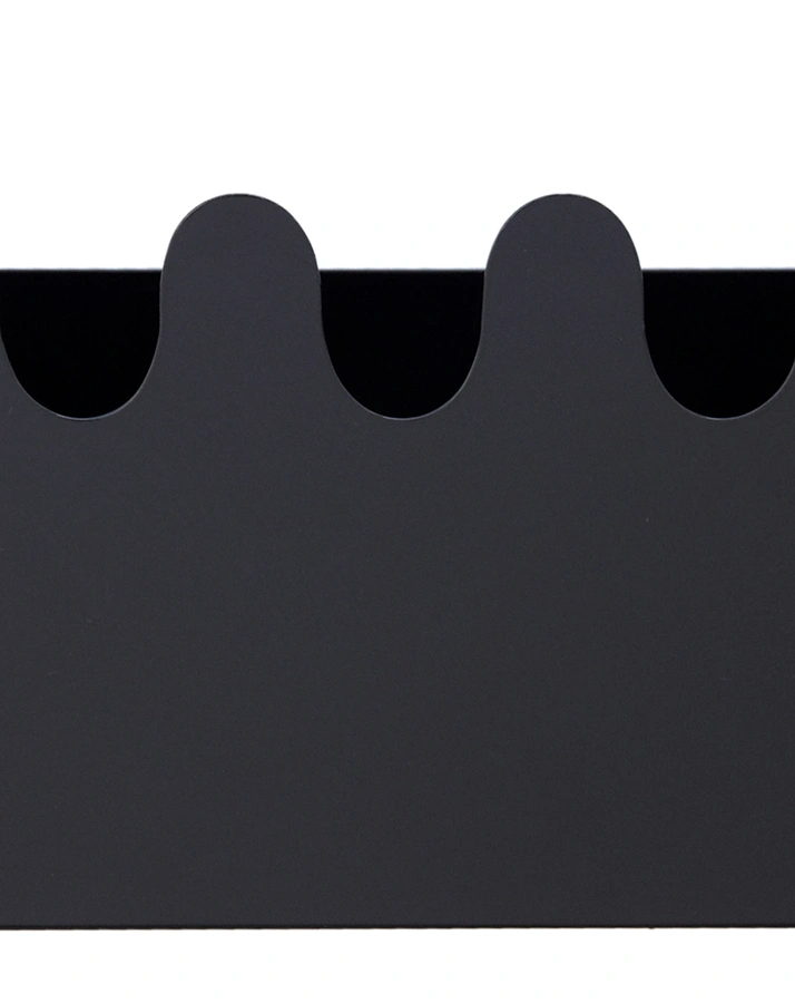 Wandregal SINUS (16x39) in schwarz