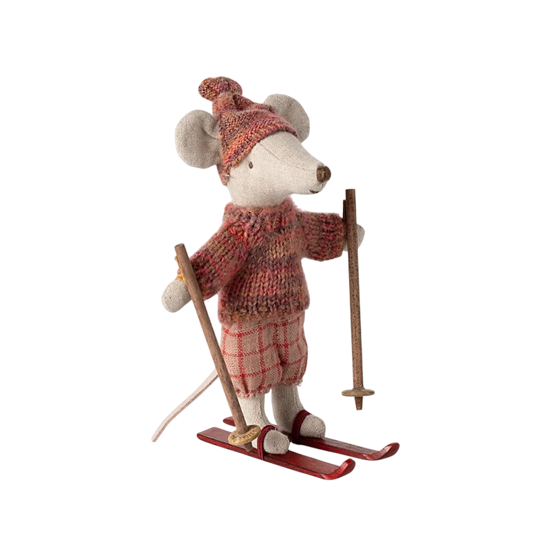 Maileg Maus grosse Schwester mit Skiset