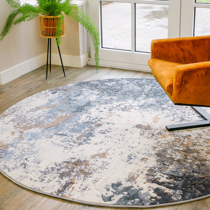 Rond modern vloerkleed - Anthony 7656 | Abstract