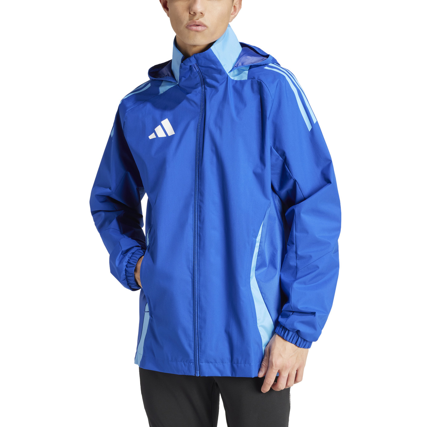 Adidas Tiro 24 Competition Allweather Jas Blauw Lichtblauw