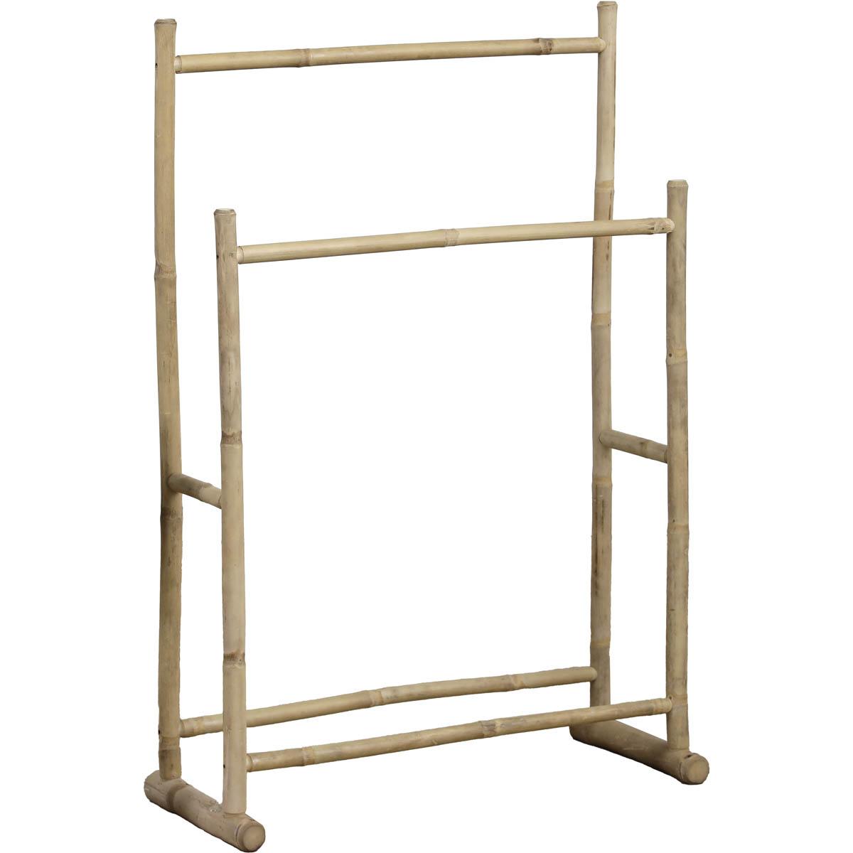 PORTE SERVIETTES EN CANNE DE BAMBOU 2 BARRES A MONTER