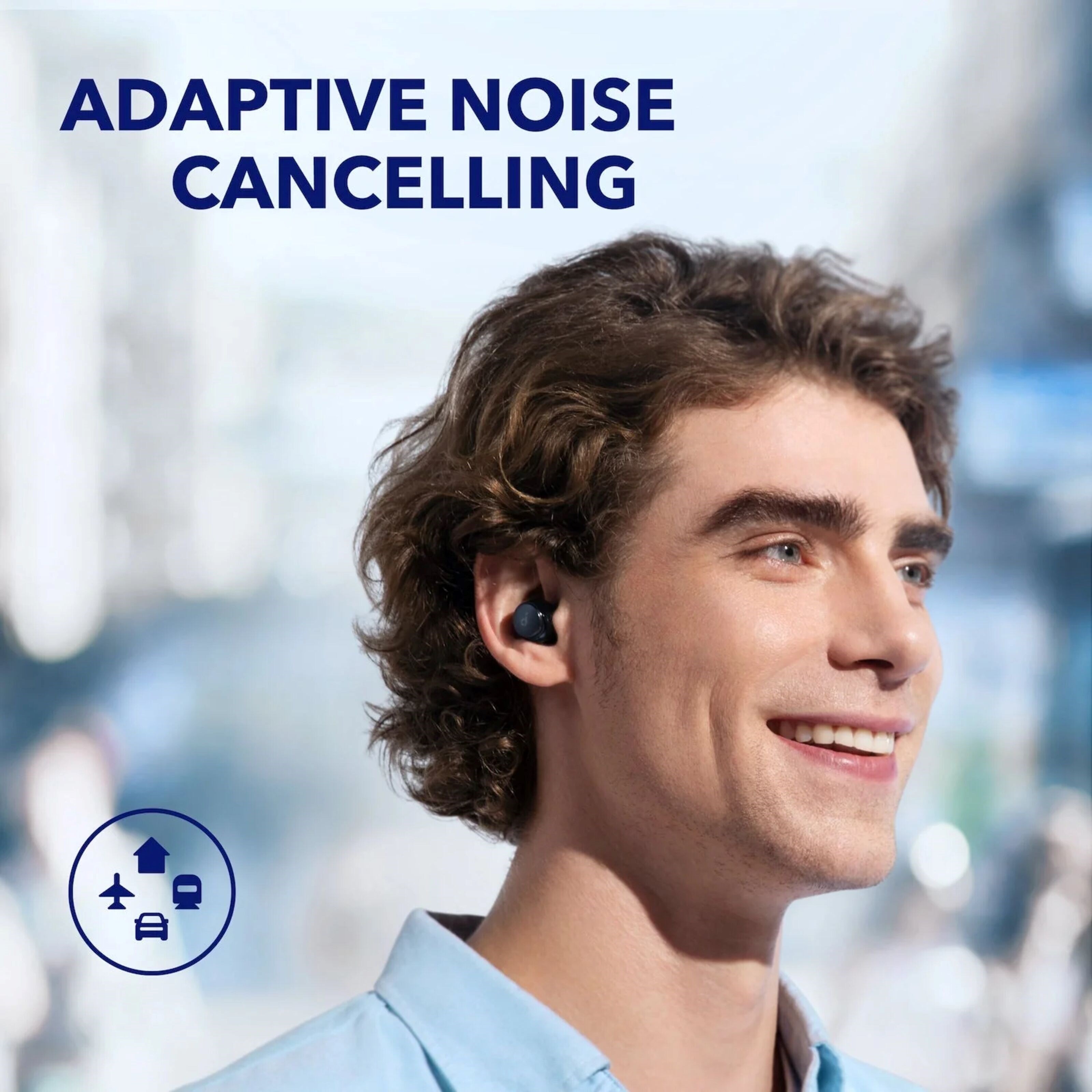 Soundcore Space A40 Trådløse hodetelefoner med ANC Svart