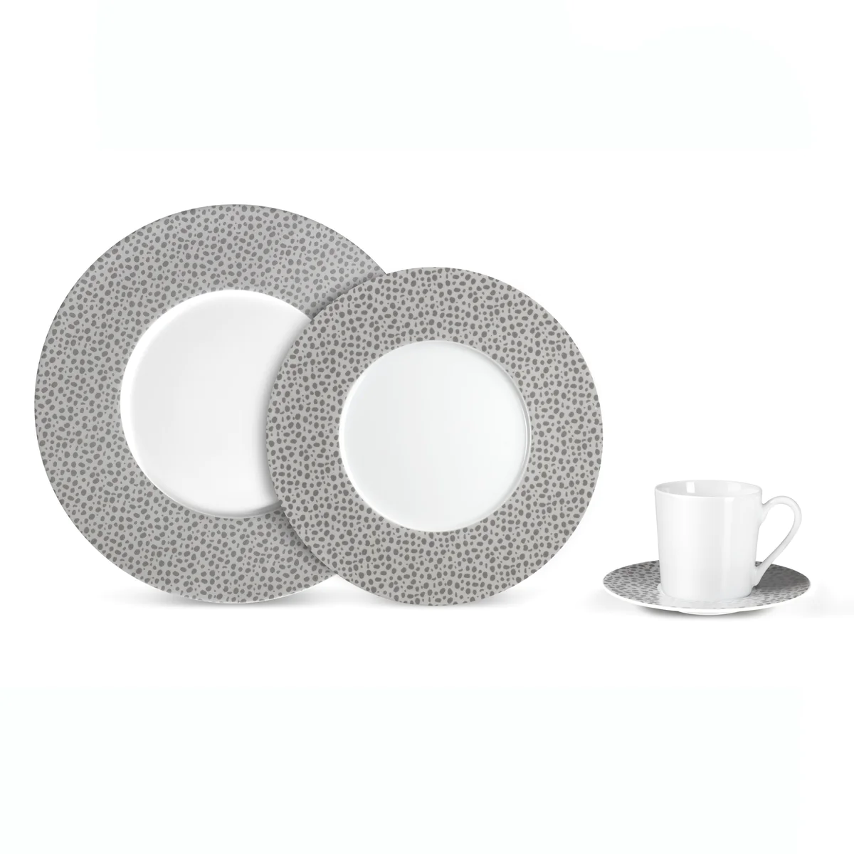 Baghera Platine - Assiette de présentation 29cm (lot de 6) Médard de N