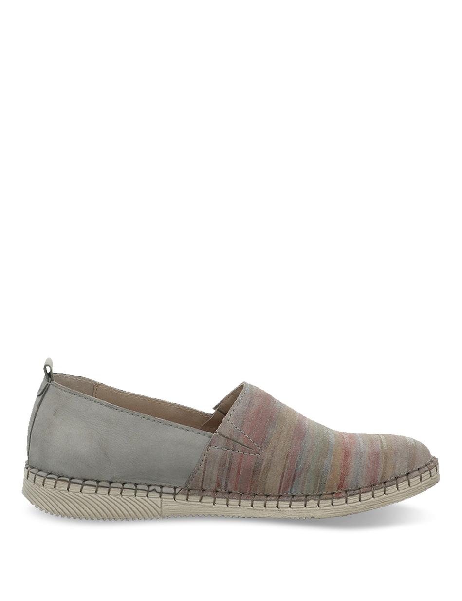 Slipper Sofie 02, graphit-kombi