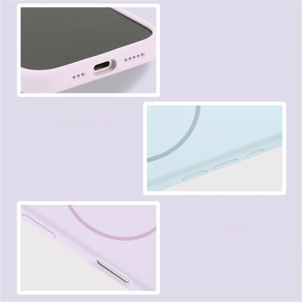 iPhone 17 MagSafe Silikon Case Hülle - Schwarz