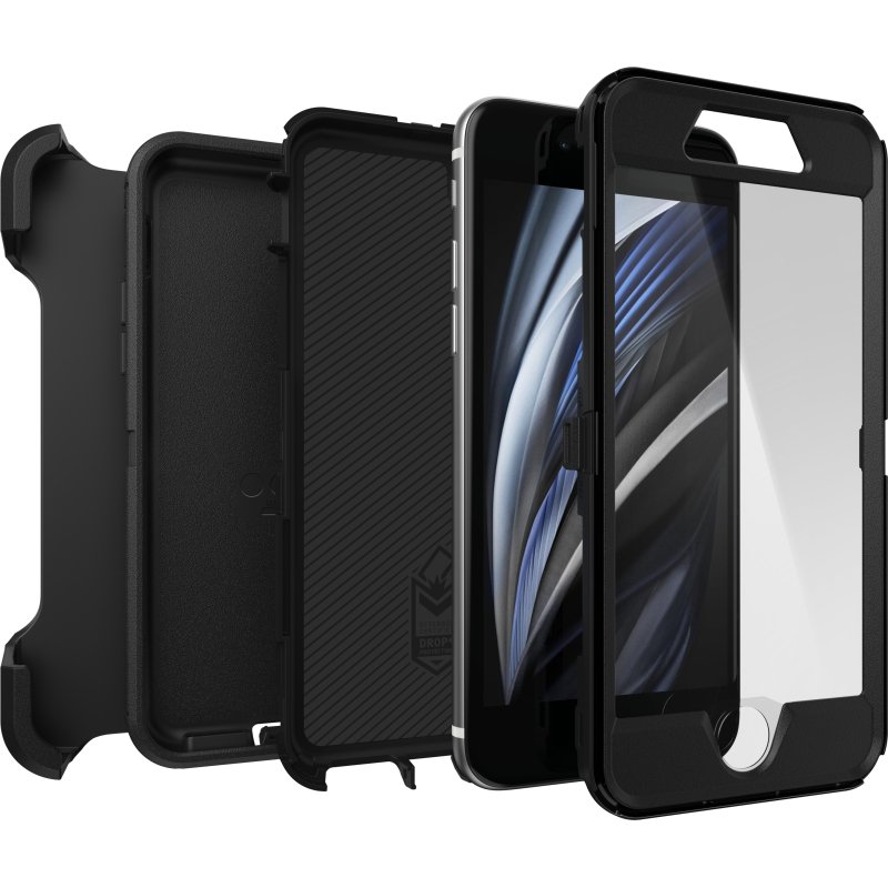 OtterBox Defender Series pour Apple iPhone SE (2nd gen)/8/7, noir