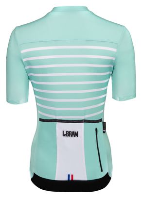 Maillot Manches Courtes Femme LeBram Ventoux Vert Celeste Coupe Ajustée
