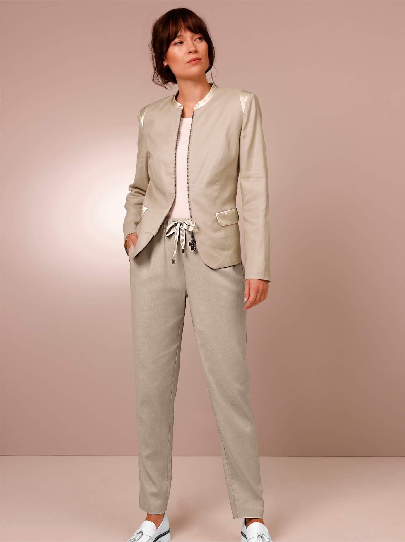 CREATION L PREMIUM Jackenblazer »Leinen-Viskose-Blazer«