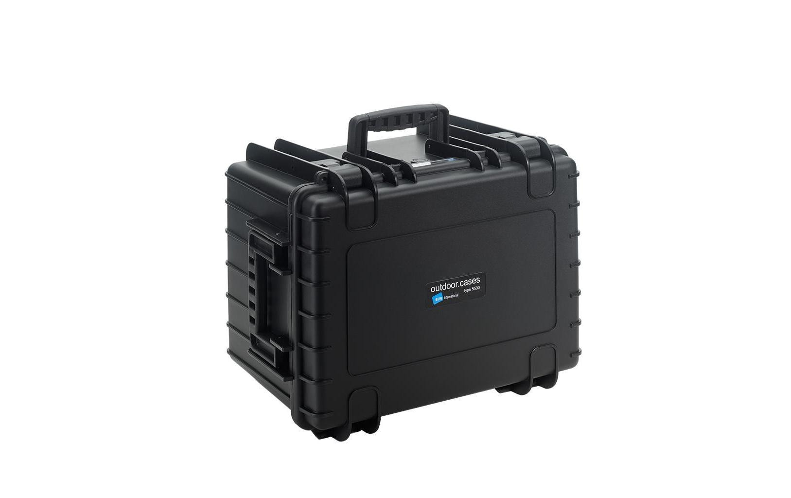 Outdoor-Koffer Typ 5500 SI Schwarz<br>Hoher Outdoor-Koffer mit viel Stauraum