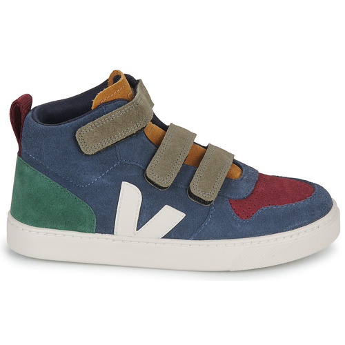 Veja - SMALL V-10 MID - Bleu / Vert / Rouge