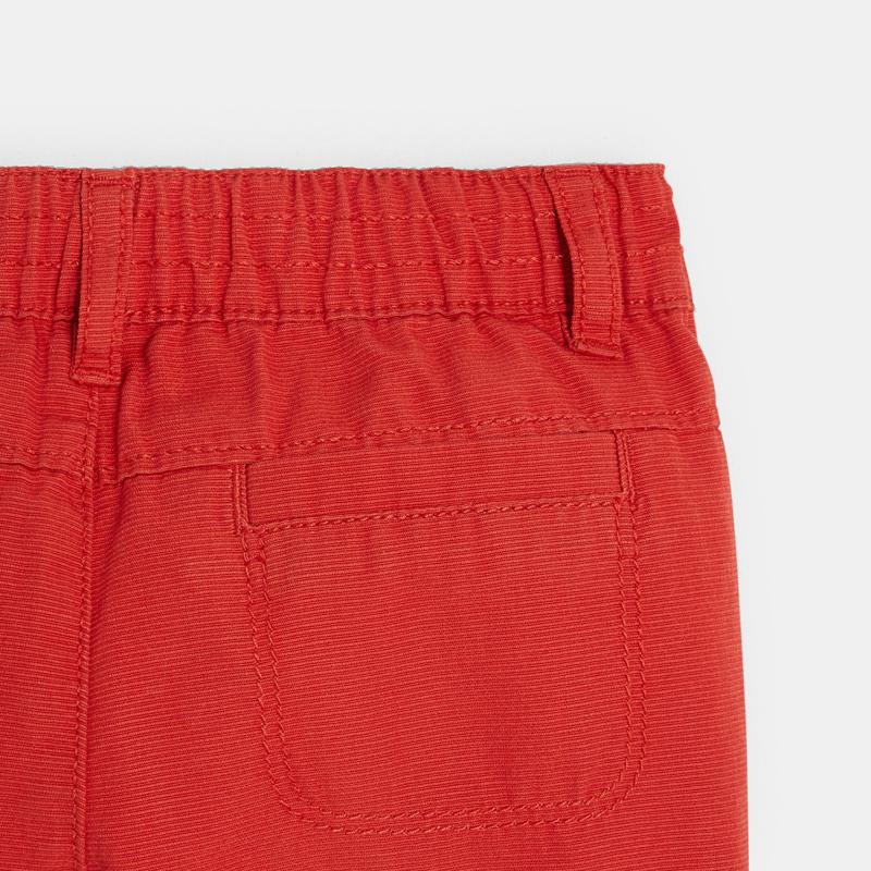 Short toile uni orange bébé garçon Orange