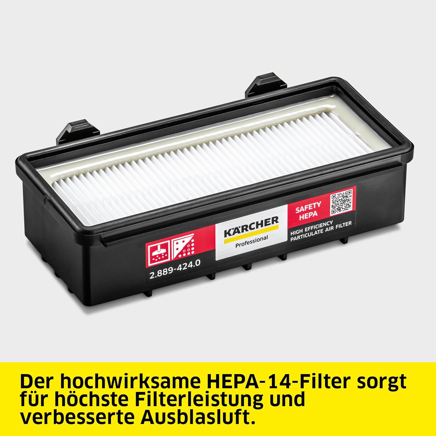 Kärcher Trockensauger T 15/1 ADV HEPA, für Textil- und Hartböden, 15-l-Behälter, Leistung: 585 W, Schalldruckpegel: 52 db(A), Gewicht: 6,4 kg, Kabel: 12 m, Permanent-Filterkorb, HEPA-14-Filter