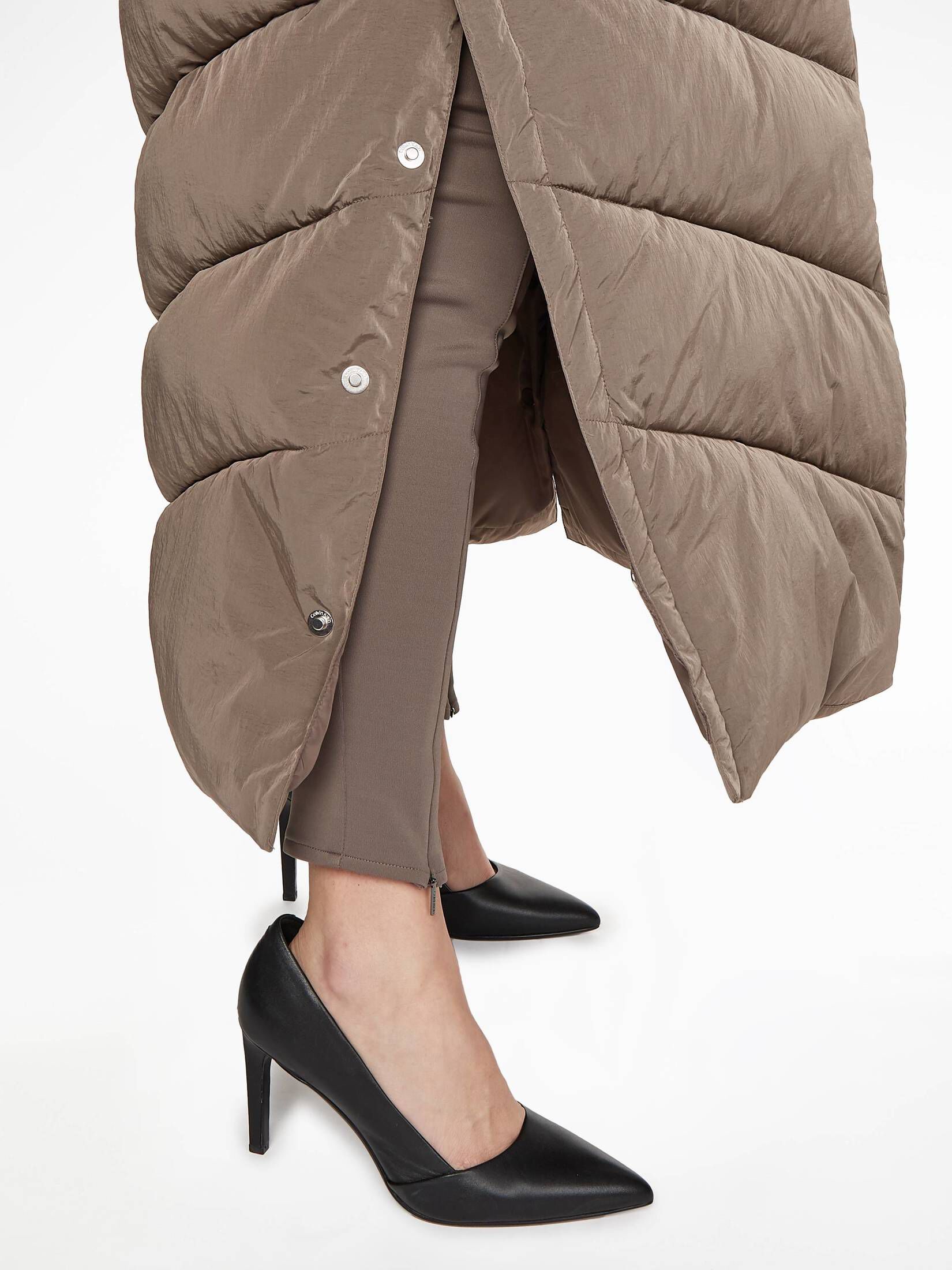 CALVIN KLEIN| Damen Steppmantel lang