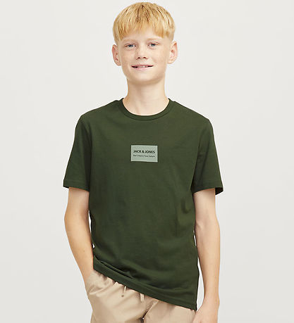 Jack & Jones T-shirt - JjHakkai - Kombu Green