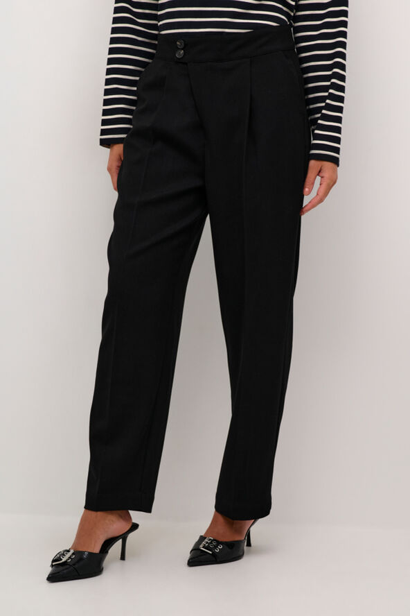 Kaffe KAmerle Button Pants 7/8 Black deep