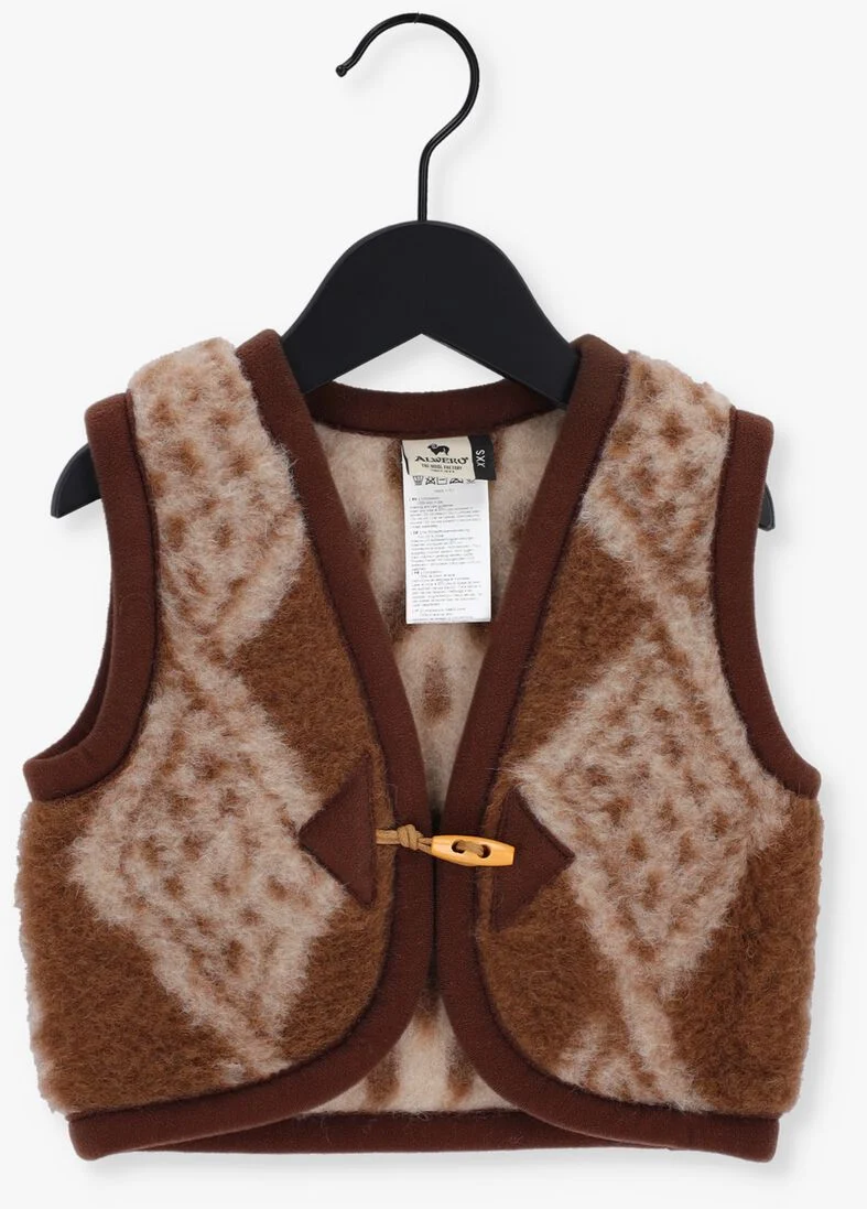 ALWERO bruine alwero gilet junior aran limited edition