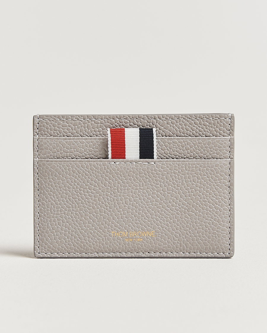 Thom Browne Double Sided Card Holder Light Grey