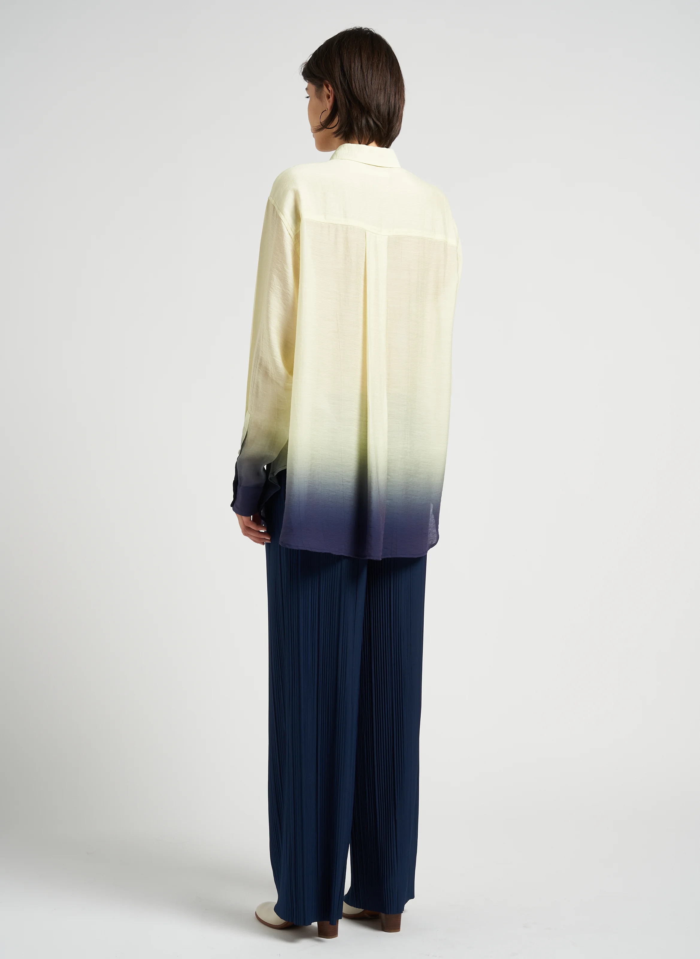 ALFRIDA - Chemise ample col classique imprimée | Jaune