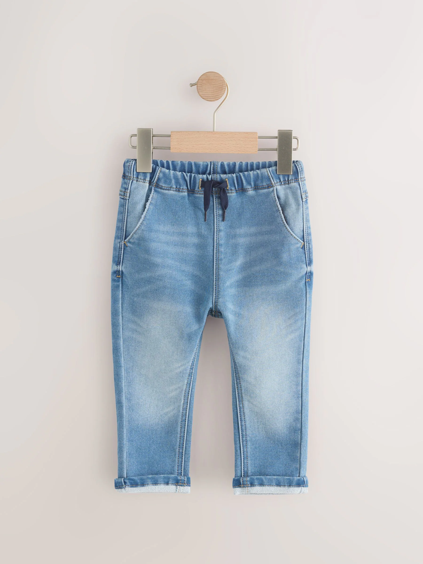 Denim met medium wassing - Superzachte jeans met stretch en elastische taille (3 mnd-7 jr)