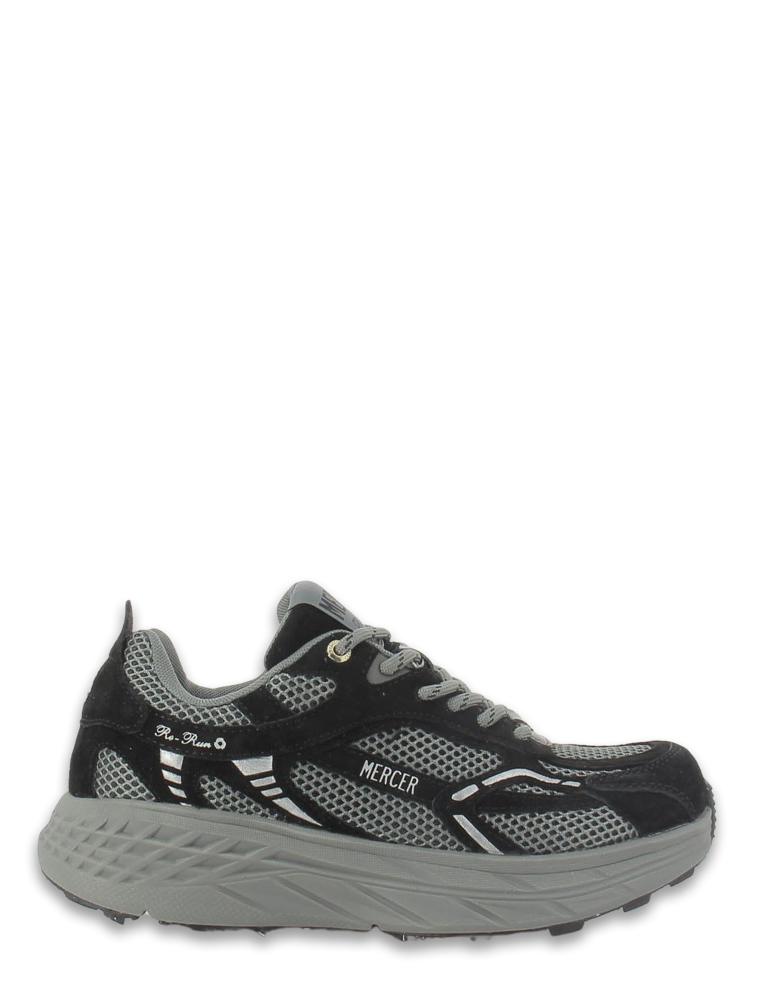 mercer Baskets de ville Hommethe re-run max nubuck Noir/Gris