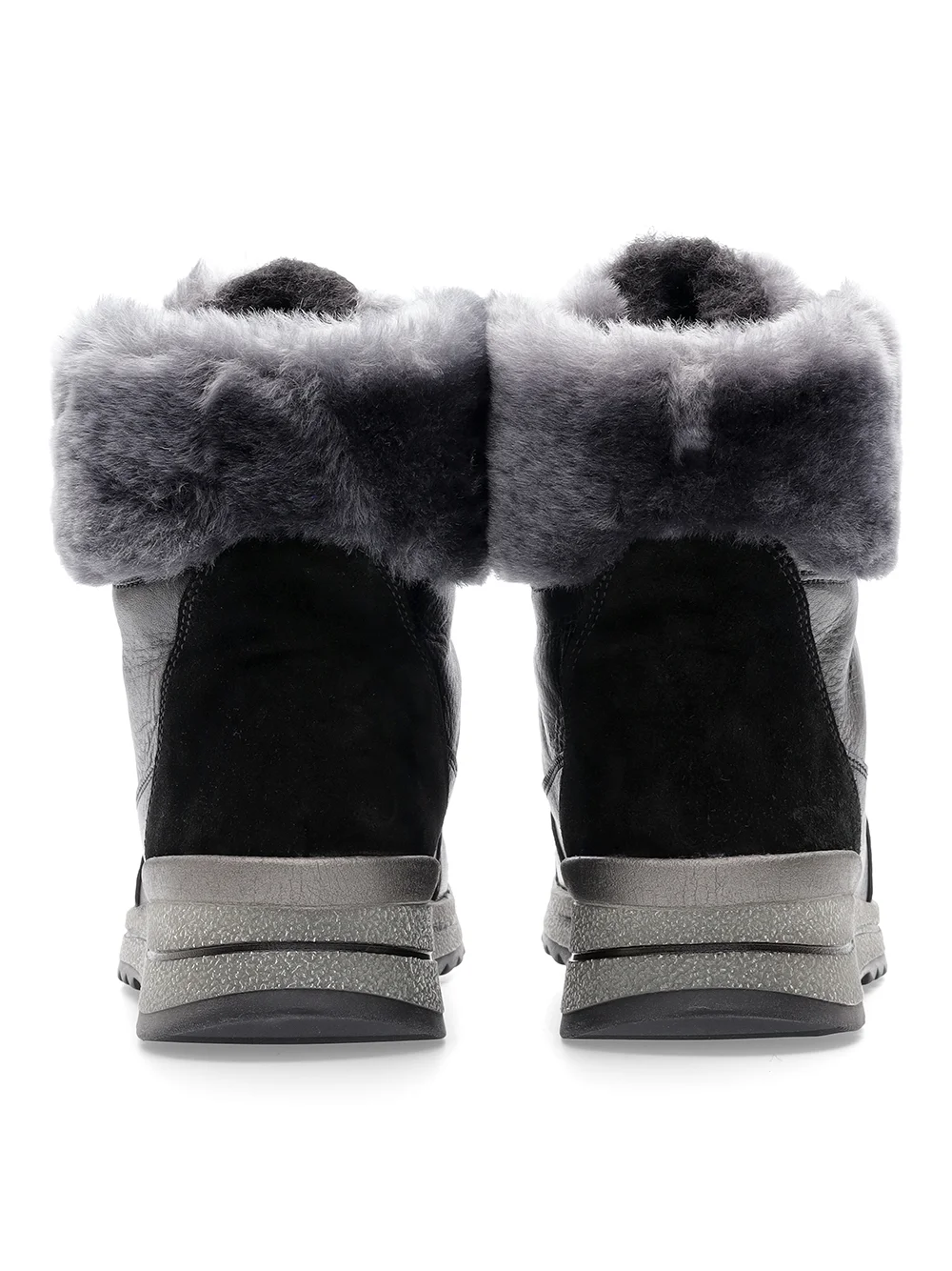 Stiefelette Osaka schwarz-grau