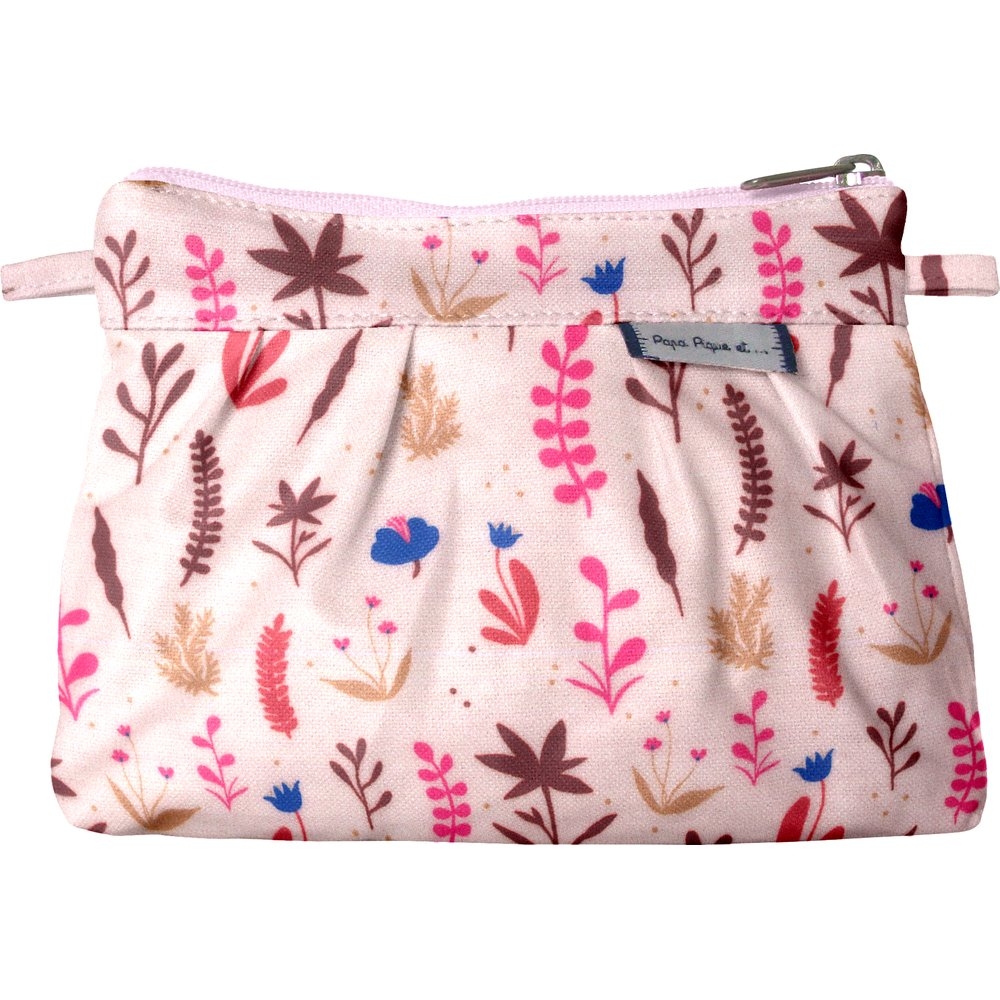 Mini Pochette Plissée Herbier Rose