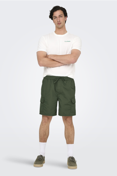 Only & Sons groene heren korte broek
